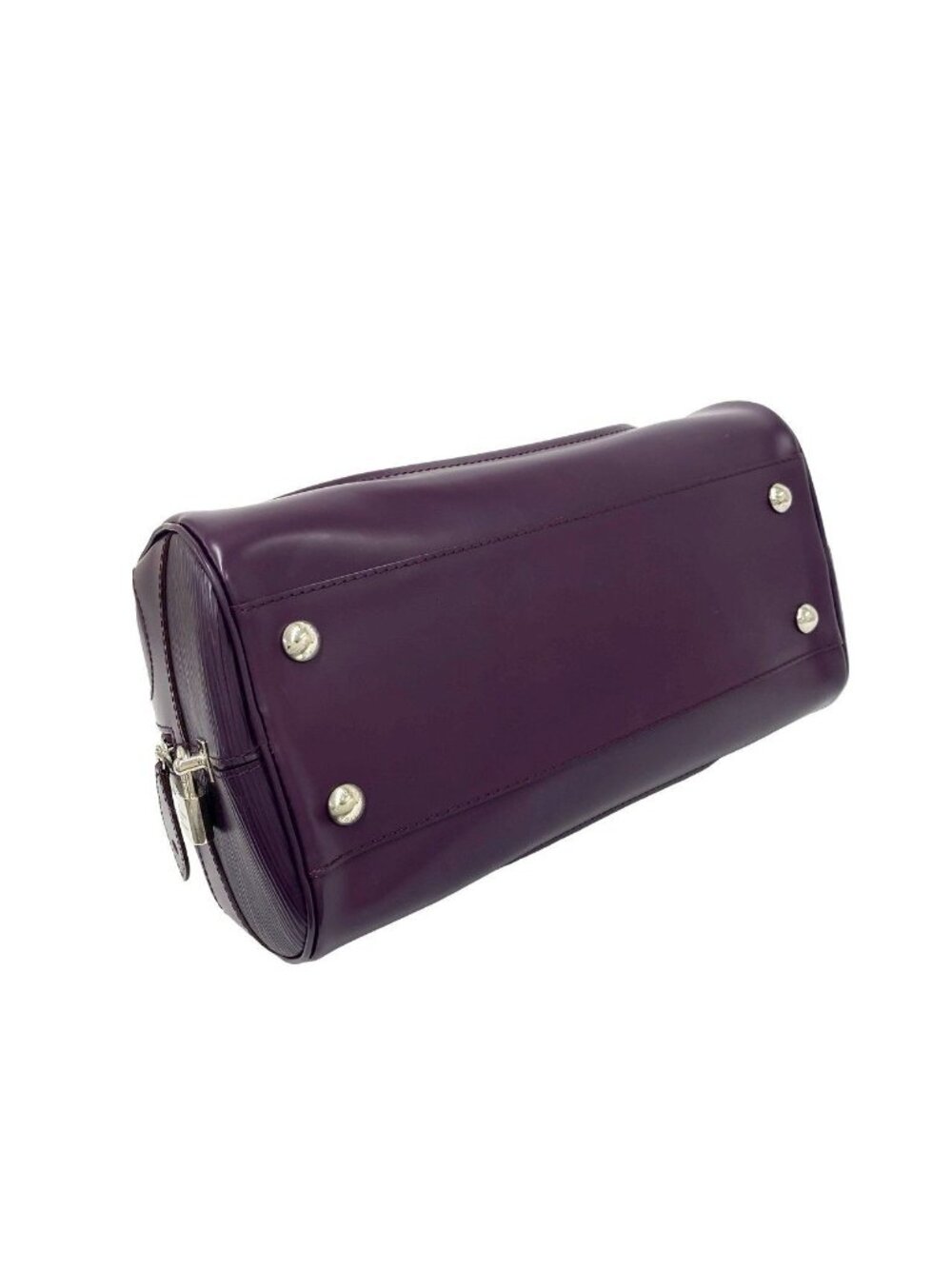 Louis Vuitton Bowling Montaigne PM Epi Leather Boston Bag Cassis Purple - Picture 7 of 10
